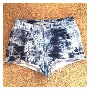 Missimo Denim Booty Shorts Tie Dye Stone Wash 👀